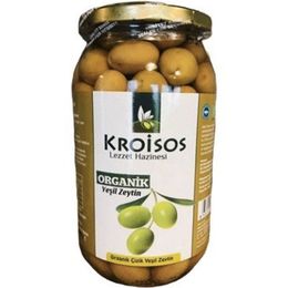 Kroisos 600 gr Çizik Yeşil Zeytin