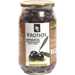 Kroisos 700 gr Organik Yağlı Salamura Siyah Zeytin