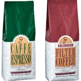 Kurukahveci Mehmet Efendi Colombian Kahve 1 kg + 1 kg Caffe Espresso Kahve