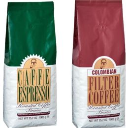 Kurukahveci Mehmet Efendi Colombian Kahve 1 kg + 1 kg Caffe Espresso Kahve