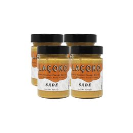 Laçoko 1.28 kg Şekersiz Katkısız Glutensiz Vegan Doğal Çifte Kavrulmuş Yer Fıstığı Ezmesi