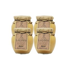 Laçoko 1.4 kg Şekersiz Katkısız Glutensiz Doğal Çifte Kavrulmuş Parçacıklı Ballı Yer Fıstığı Ezmesi