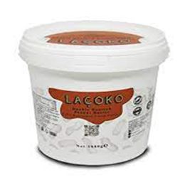 Laçoko 1 kg Kova Şekersiz Katkısız Glutensiz Vegan Doğal Çifte Kavrulmuş Yer Fıstığı Ezmesi