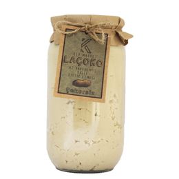 Laçoko 1 kg Şekersiz Katkısız Glutensiz Doğal Az Kavrulmuş Çiğ Ballı Yer Fıstığı Ezmesi