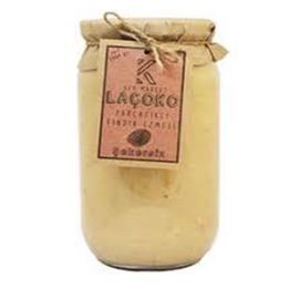 Laçoko 1 kg Şekersiz Katkısız Glutensiz Vegan Doğal Çifte Kavrulmuş Parçacıklı Ballı Yer Fıstığı Ezmesi