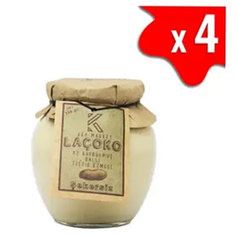Laçoko 1400 gr Doğal Az Kavrulmuş Çiğ Ballı Yer Fıstığı Ezmesi