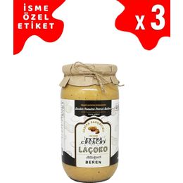 Laçoko 3 kg İsme Özel Şekersiz,Glutensiz,Doğal Çifte Kavrulmuş Parçacıklı Extra Crunchy Fıstık Ezmesi