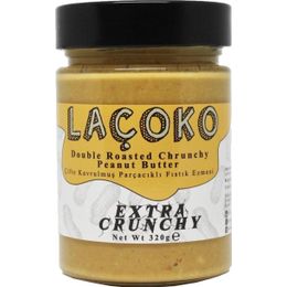Laçoko 320 gr Çikolatalı Fıstık Az Kavrulmuş Parçacıklı Fıstık ve Sade Fındık Ezmesi