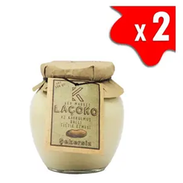 Laçoko 350 gr Doğal Az Kavrulmuş Çiğ Ballı Yer Fıstığı Ezmesi