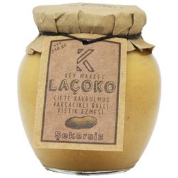 Laçoko 350 gr Doğal Çifte Kavrulmuş Parçacıklı Ballı Yer Fıstığı Ezmesi