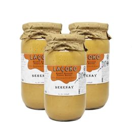 Laçoko 3x1 kg İsme Kişiye Özel Çifte Kavrulmuş Fıstık Ezmesi