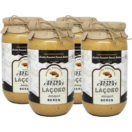 Laçoko 4 kg İsme Özel Şekersiz, Katkısız, Glutensiz, Vegan, Doğal Çifte Kavrulmuş Parçacıklı Extra Crunchy Fıstık Ezmesi