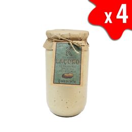 Laçoko 4x1 kg Doğal Az Kavrulmuş Çiğ Parçacıklı Extra Crunchy Fıstık Ezmesi