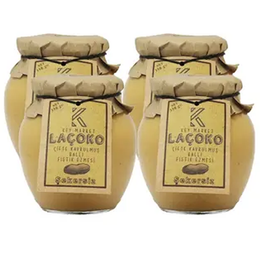 Laçoko 4x350 gr Doğal Çifte Kavrulmuş Ballı Yer Fıstığı Ezmesi