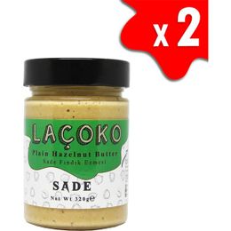 Laçoko 640 gr Şekersiz Katkısız Glutensiz Vegan Doğal Sade Fındık Ezmesi