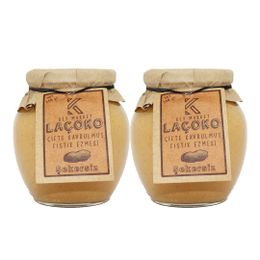 Laçoko 700 gr Şekersiz Katkısız Glutensiz Vegan Doğal Çifte Kavrulmuş Yer Fıstığı Ezmesi