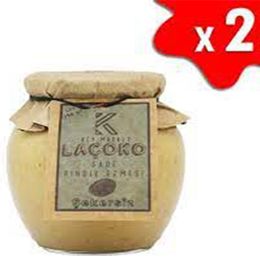 Laçoko 700 gr Şekersiz Katkısız Glutensiz Vegan Doğal Parçacıklı Fındık Ezmesi