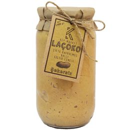 Laçoko Şekersiz Katkısız Glutensiz Doğal Çifte Kavrulmuş 1 kg Ballı Fıstık Ezmesi