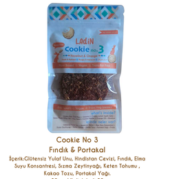 Ladin Glutensiz Fındık & Portakal 40 gr Cookie