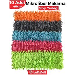 Larimar 10'lu 40 cm Makarna Mop Mikrofiber Yedek Paspas