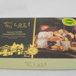 Lati Lokum 320 gr Pudra Şekeri Kaplı Antep Fıstıklı Çifte Kavrulmuş Safranbolu Lokumu