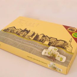 Lati Lokum 465 gr Hindistan Cevizi Kaplı Antep Fıstıklı Safranlı Safranbolu Lokumu