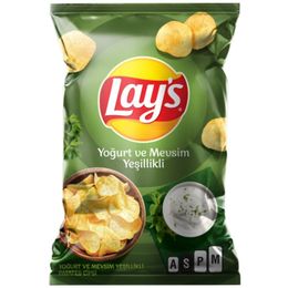 Lays 104 gr Yoğurt Mevsim Yeşillikleri Süper Cips