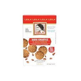 Leila 160 gr Elma Tarçınlı Badem Kurabiyesi