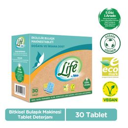 Life By Fakir Ekolojik Vegan 4x30'lu Bulaşık Makinesi Tableti