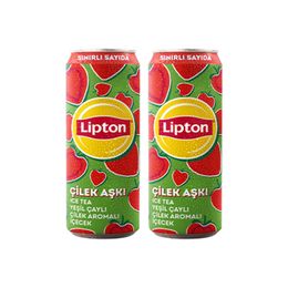 Lipton Yeşil Çay Çilek 330 ml Buzlu Çay