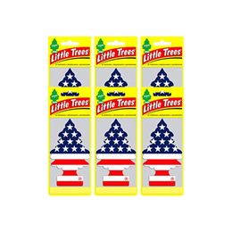 Little Trees 6 Adet Amerikan Bayraklı Vanilla Pride Oto Kokusu