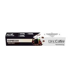 Livy Coffee 10'lu Kapsül Nespresso Uyumlu Kapsül Kahve Dark Roast