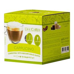 Livy Coffee 16'lı Cappucino Dolce Gusto ile Uyumlu Kapsül Kahve