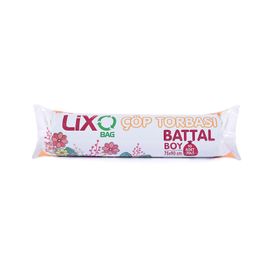 Lixo 75x90 cm 10'lu Rulo Mavi Battal Boy Çöp Torbası