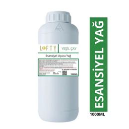 Lofty 1 lt Yeşil Çay Esansiyel Uçucu Yağ Konsantre Esans Saf Hobi Esansı Mum Sabun Oda Kokusu