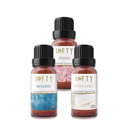 Lofty 10 ml Pudra Okyanus Beyaz Sabun Uçucu Yağ Buhurdanlık Esansı