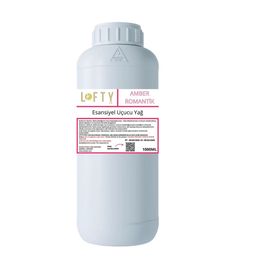 Lofty 1000 ml Amber Romantik Esansiyel Uçucu Yağ, Konsantre Esans, Saf Hobi Esansı, Mum, Sabun, Oda Kokusu