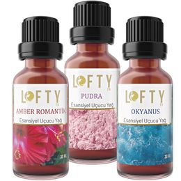 Lofty Amber Pudra Okyanus 30 ml Uçucu Yağ Buhurdanlık Esansı Oda Kokusu