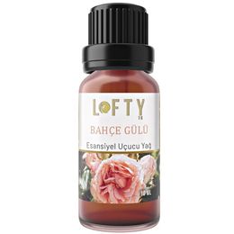 Lofty Bahçe Gülü 10 ml Doğal Uçucu Yağ Saf Buhurdanlık Esansı Konsantre Oda Kokusu