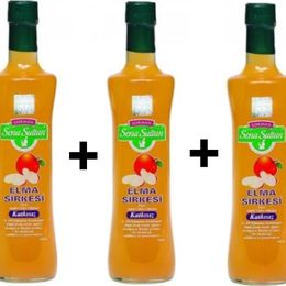 Lokman Sena Sultan 3x500 gr Katkısız Elma Sirkesi
