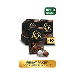 L'or 10'lu Çikolata Aromalı Nespresso Uyumlu Alüminyum Kapsül Kahve