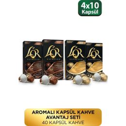 L'or 4x10'lu Aromalı Kapsül Kahve Seti