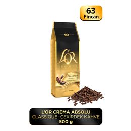 L'or 500 gr Crema Absolu Classic Çekirdek Kahve