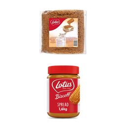 Lotus 750 gr Biscoff Crumble + Lotus 1600 gr Original Biscoff Spread