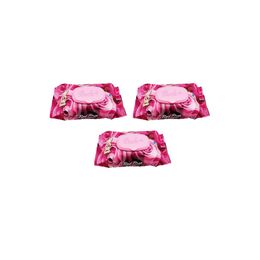 Luckido 3 Paket 90 Adet Kapaklı Gül Kokulu Red Rose Islak Havlu Mendil