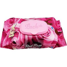 Luckido 5 Paket 90 Adet Kapaklı Gül Kokulu Red Rose Islak Havlu Mendil