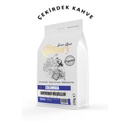 Luxury Royal Coffery 250 gr Çekirdek Colombia Medellin Supremo Yöresel Kahve