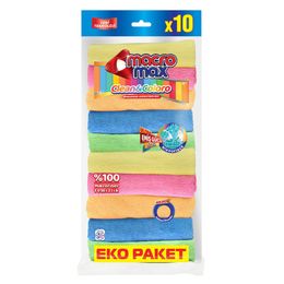 Macromax 10'lu Rengarenk Mikrofiber Bezi