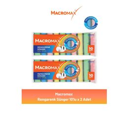 Macromax 2x10'lu Rengarenk Sünger