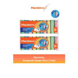 Macromax 2x10'lu Rengarenk Sünger